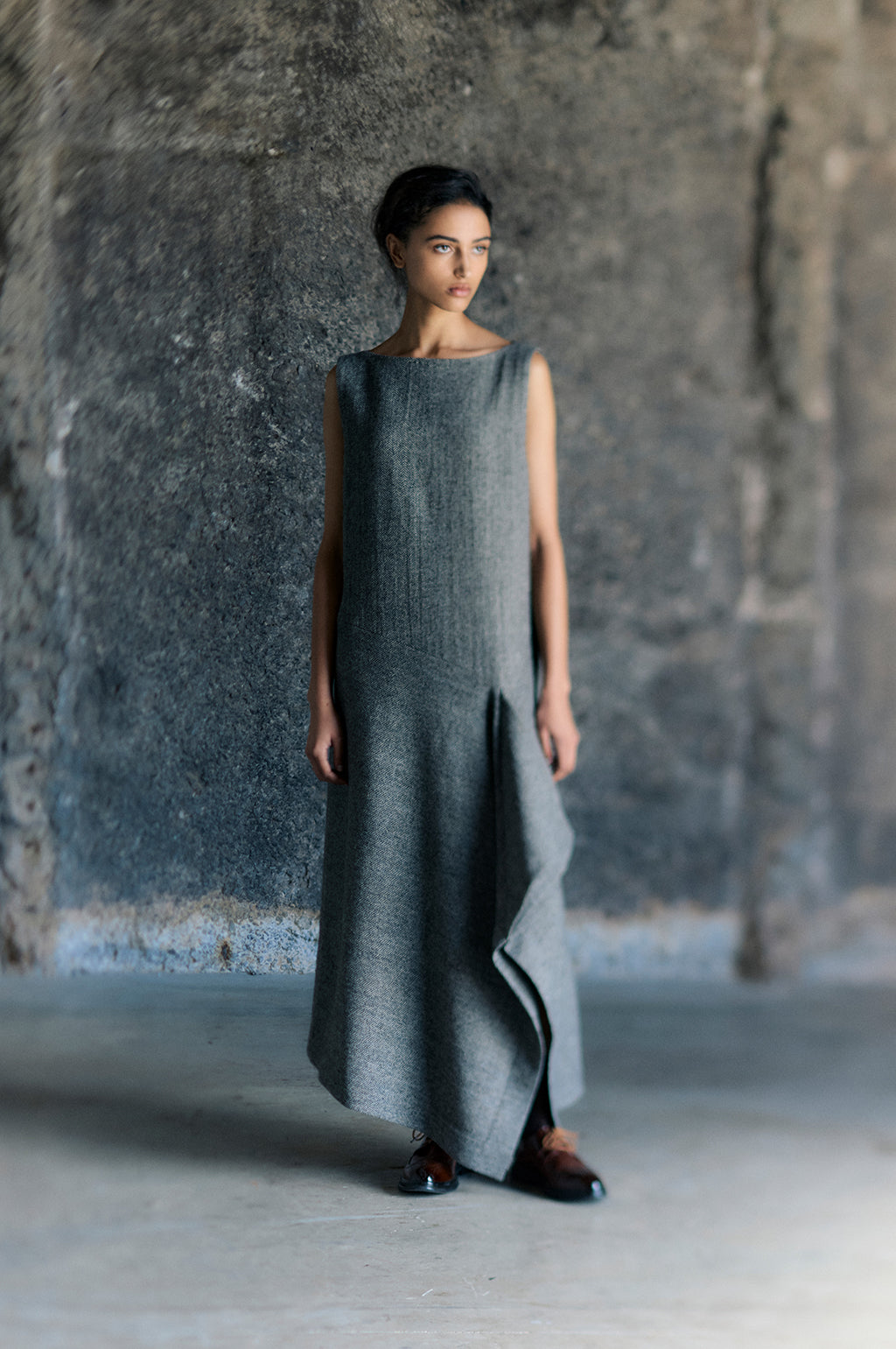 Tailored Drape Dress