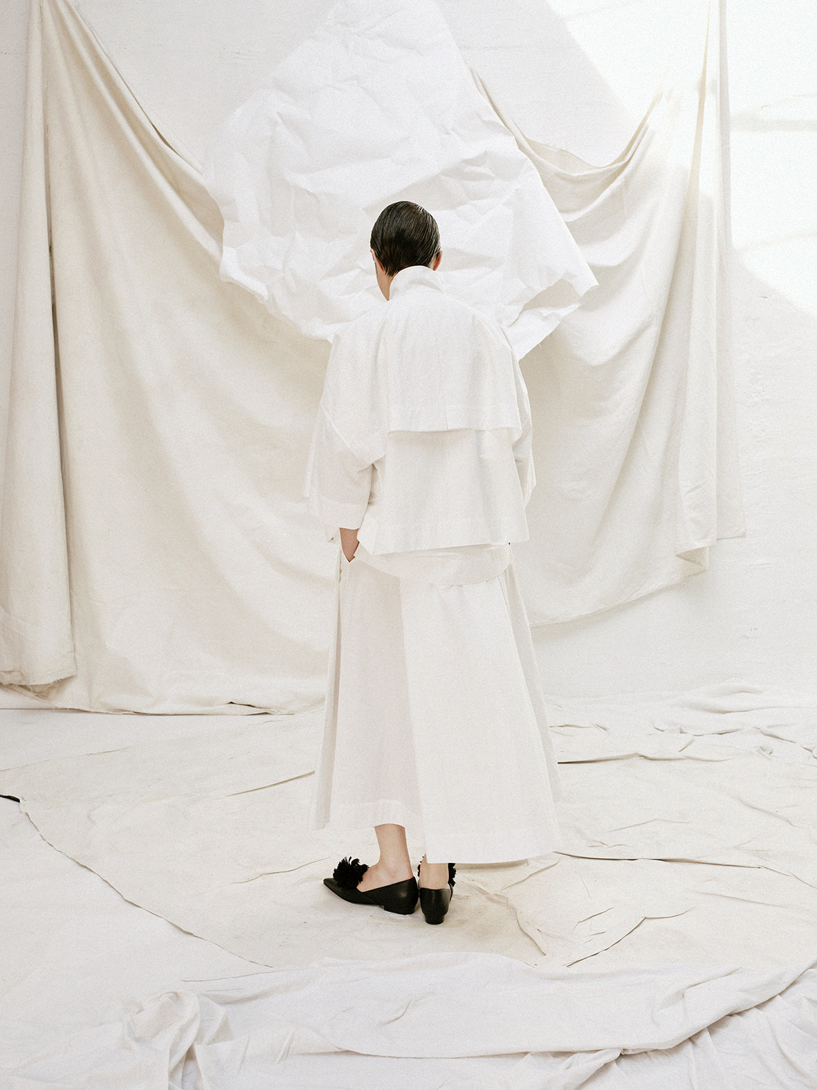 The Pleat Wrap Skirt