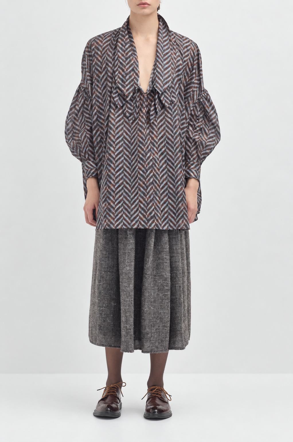 Multi Tie Painters Shirt - Peat Mid