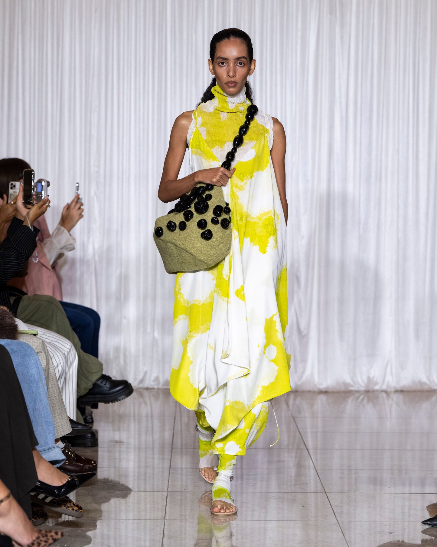 Carousel Maxi Dress - Chartreuse sea foam