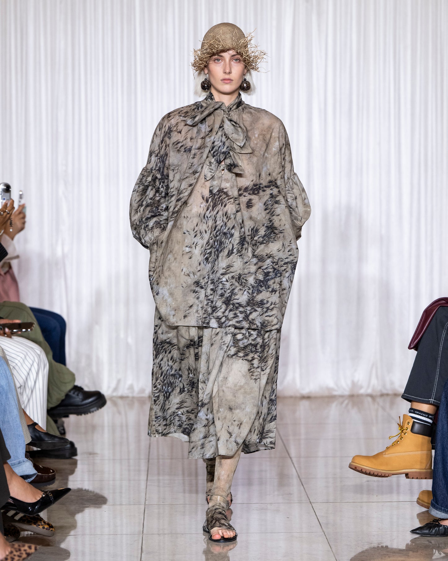 Multi tie painters shirt - Sea Grass