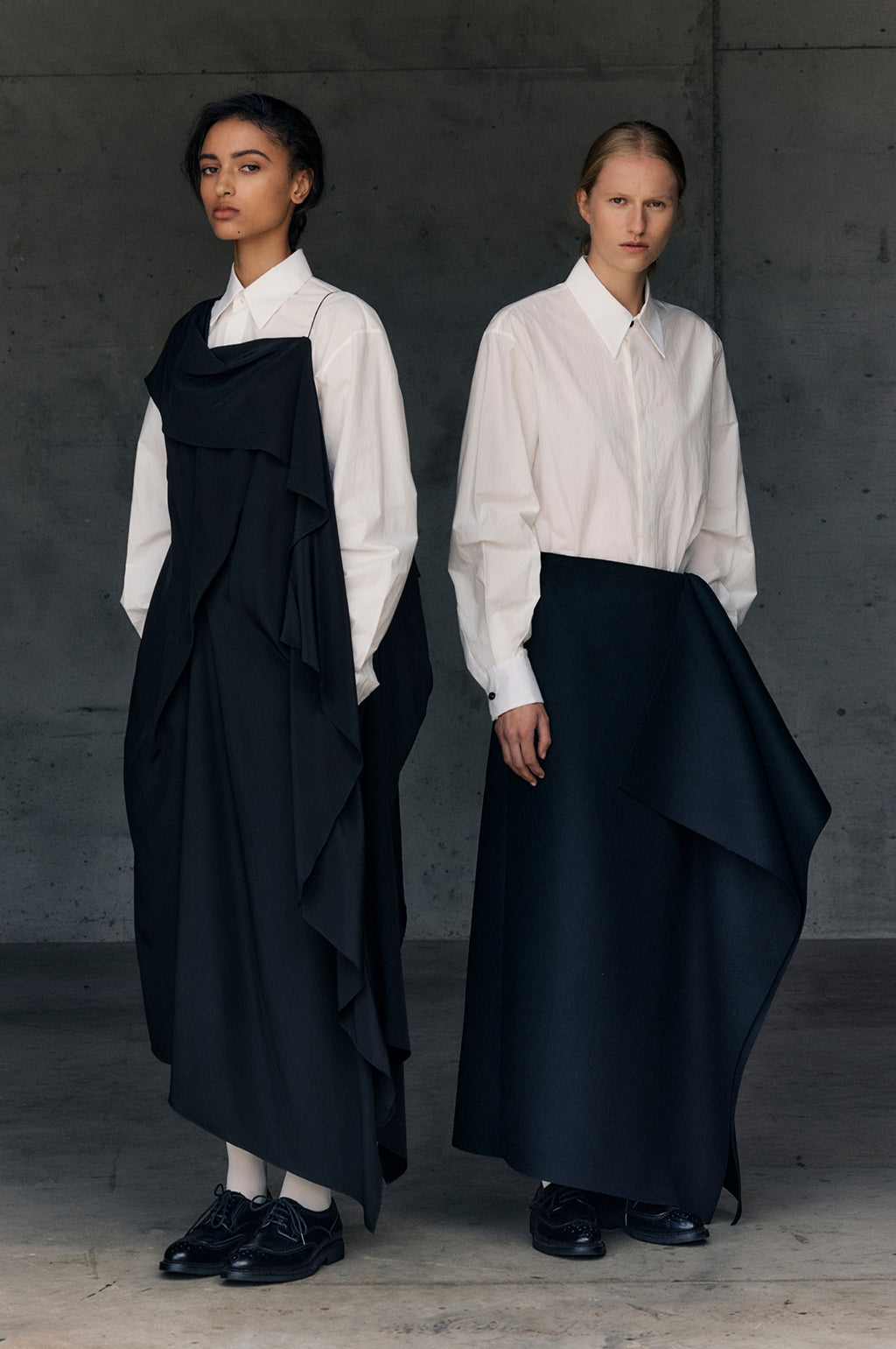 Origami Drape Dress- Silk