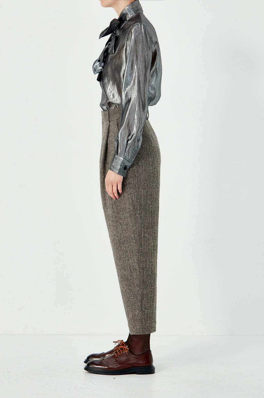 Petite Painters Shirt - Silver