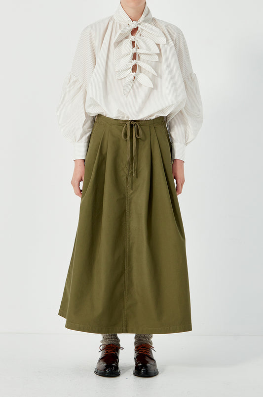 Fly Front Rebuild Skirt - Olive
