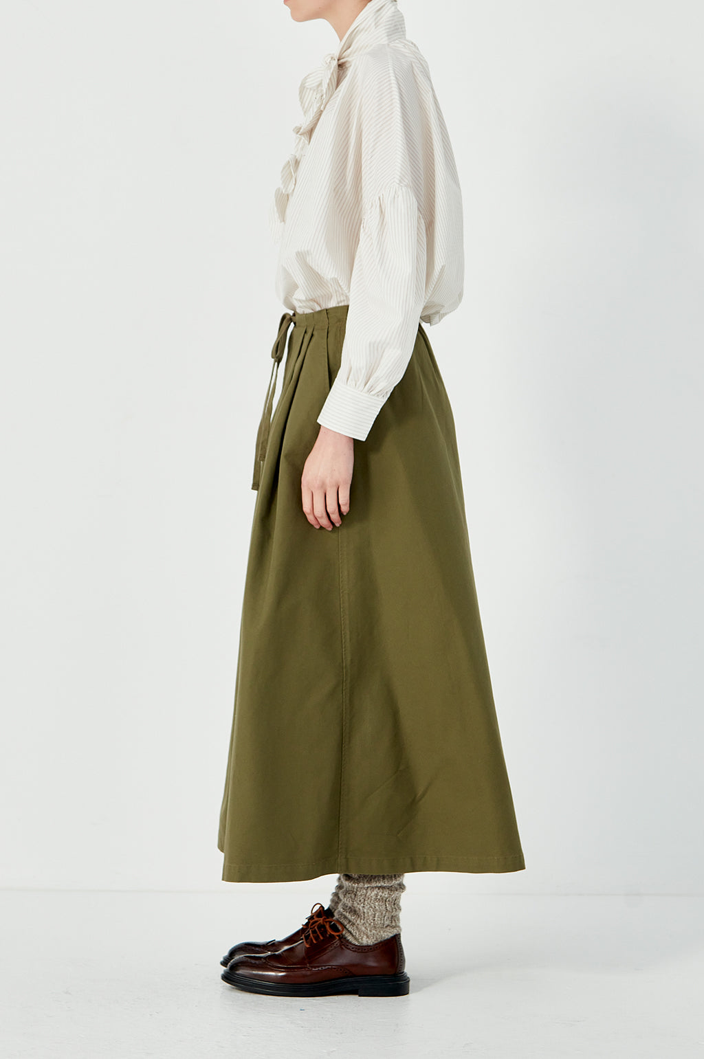 Multi tie painters shirt - Ecru/ Rust