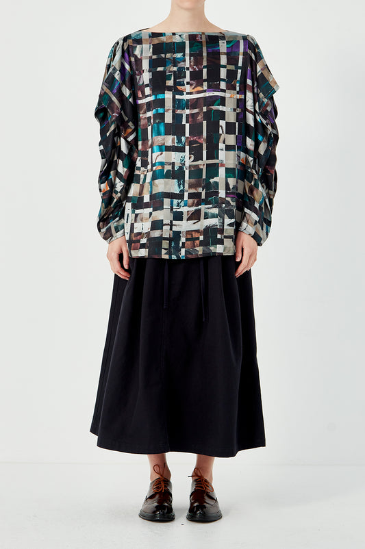 Book Sleeve Top - Black Multi