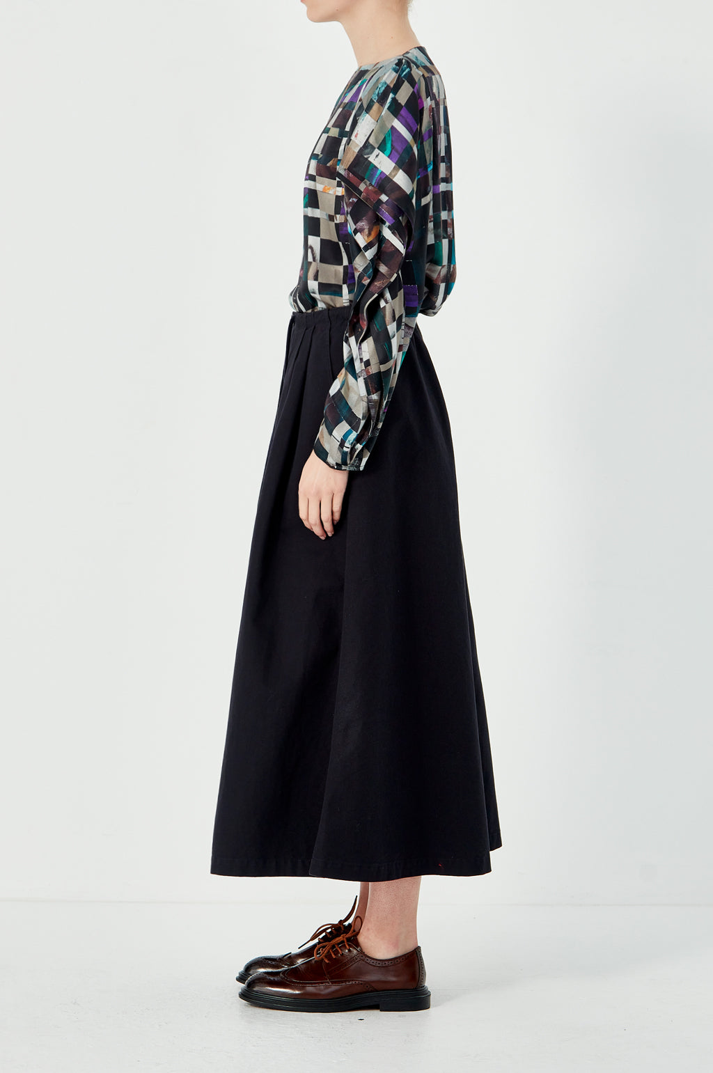 Fly Front Rebuild Skirt - Navy