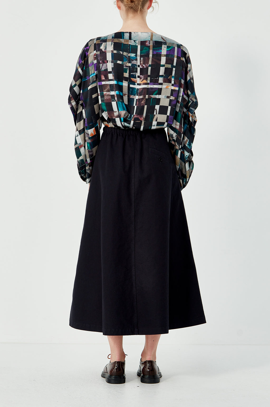 Fly Front Rebuild Skirt - Navy