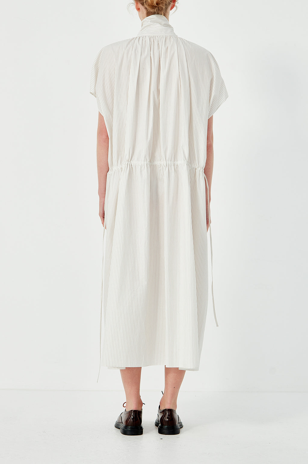 Drop Sleeve Painters Dress - Ecru Rust