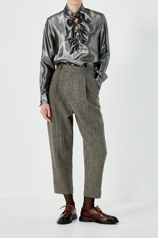 Petite Painters Shirt - Silver