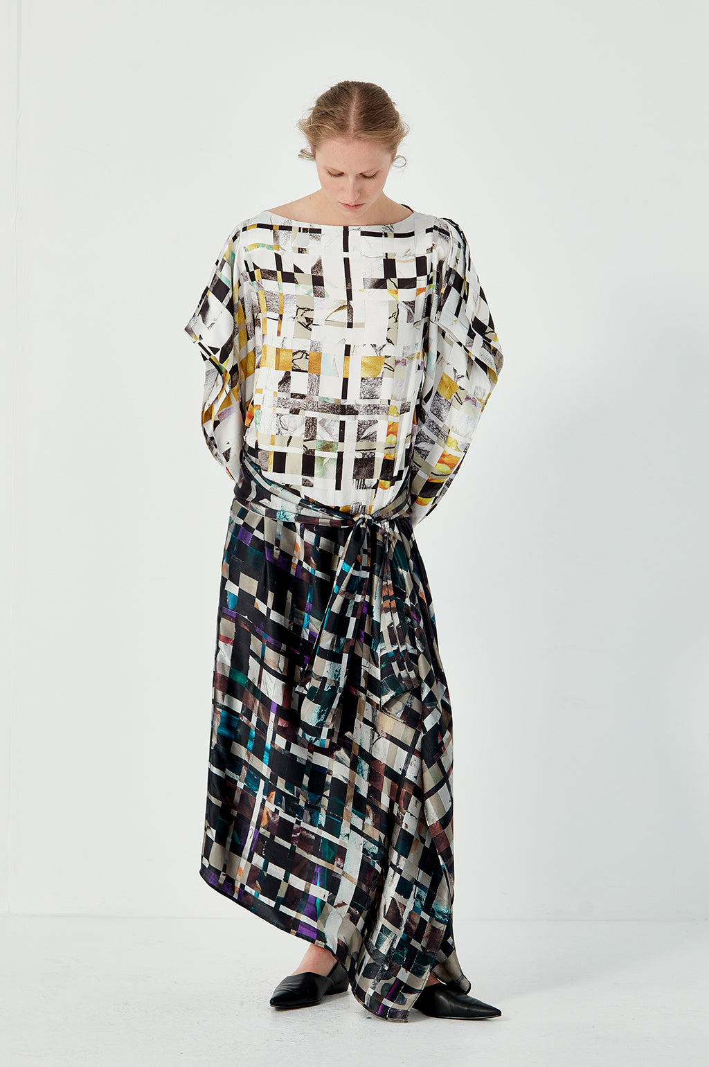 Book Sleeve Drape Dress