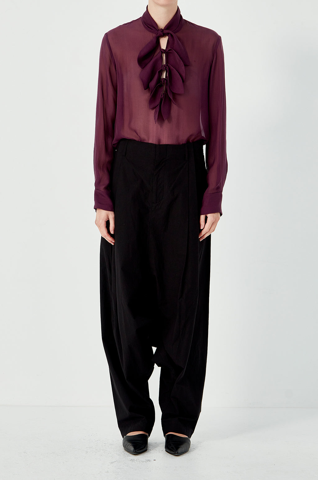 Petite Painters Shirt - Aubergine