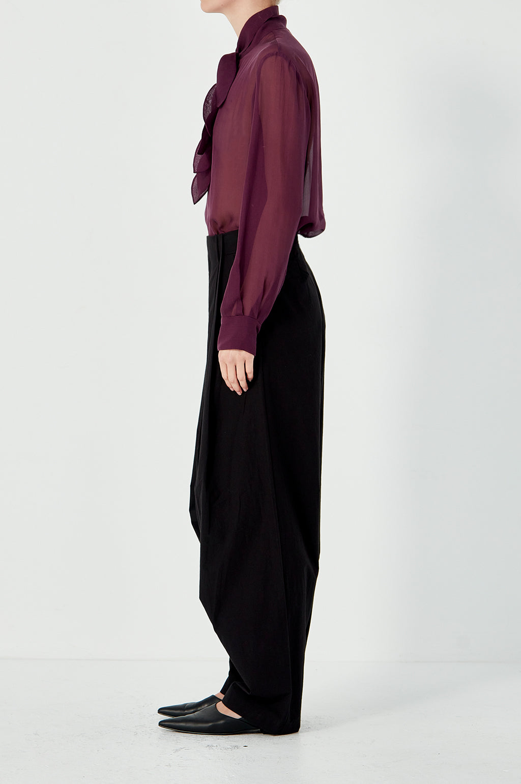 Petite Painters Shirt - Aubergine