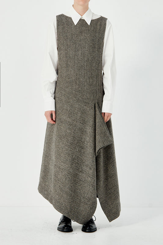 Tailored Drape Dress