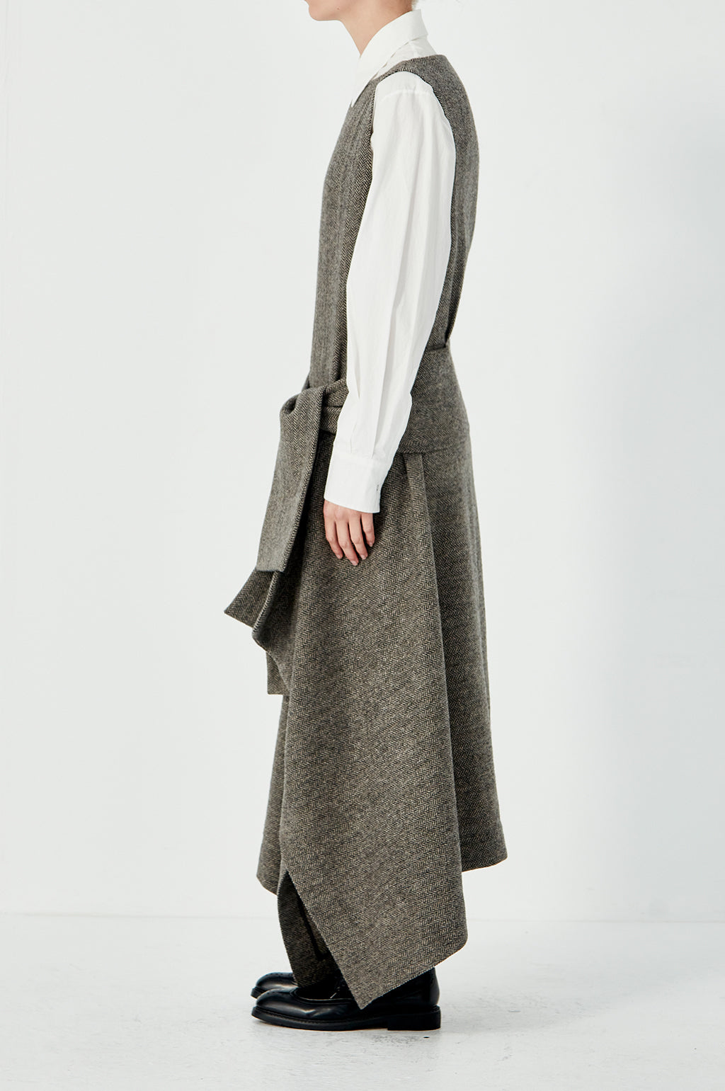 Tailored Drape Dress