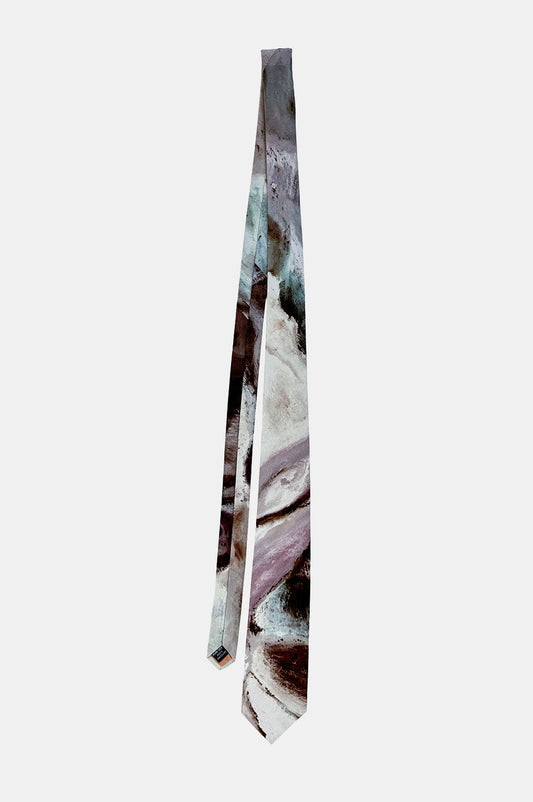 Printed Silk Tie - Desert Rose