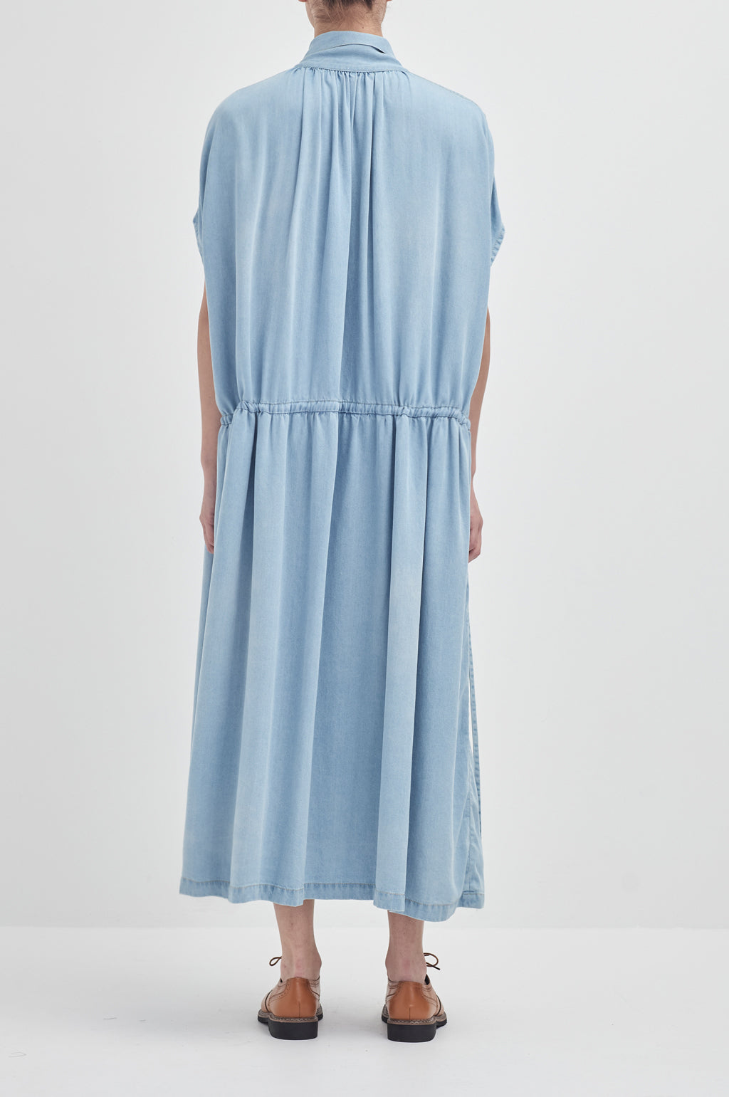 Drop Sleeve Painters Dress - Chambray
