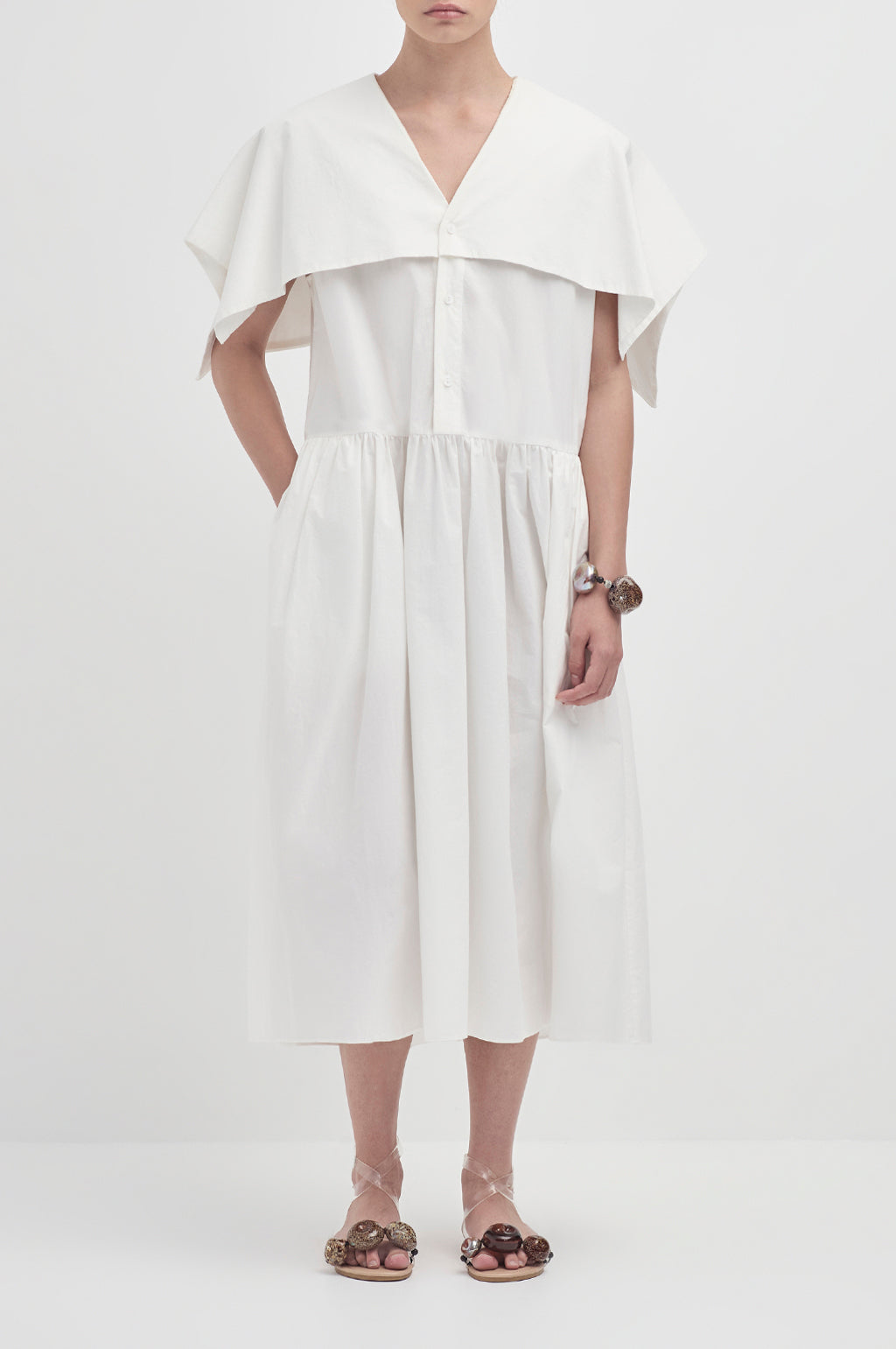 Set Sail Dress  -Ivory