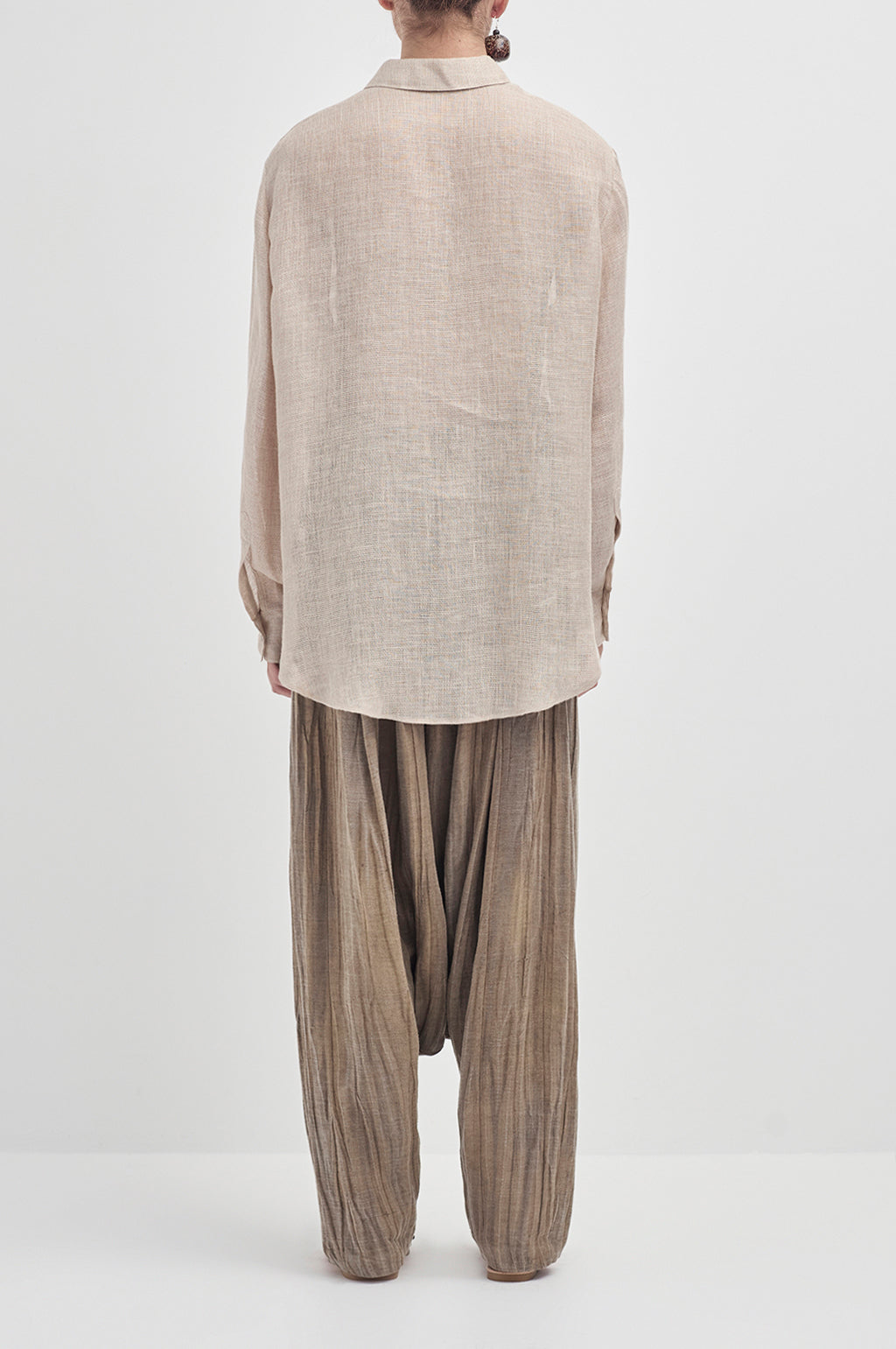 Hand Dyed Harem Pants- Dark Sand