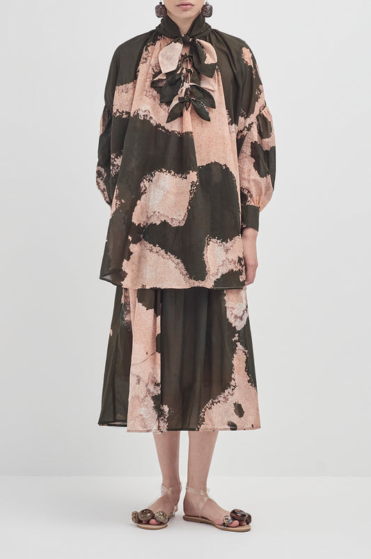 Multi tie painters shirt - Light Coral