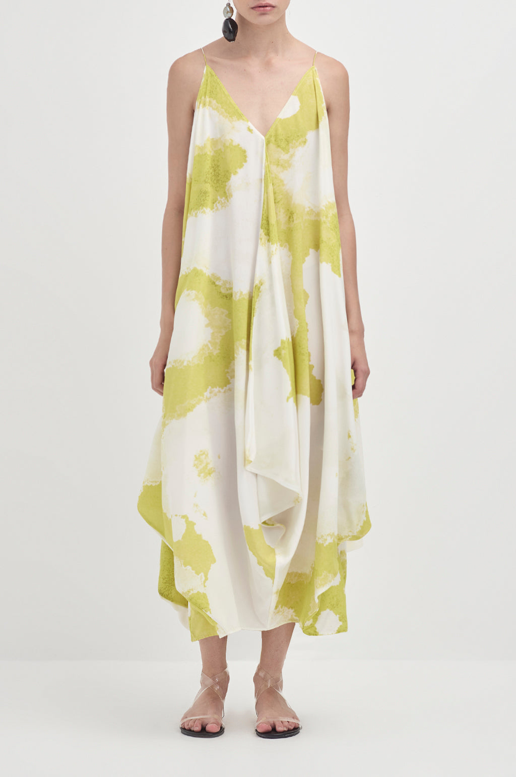 Carousel Maxi Dress - Chartreuse sea foam
