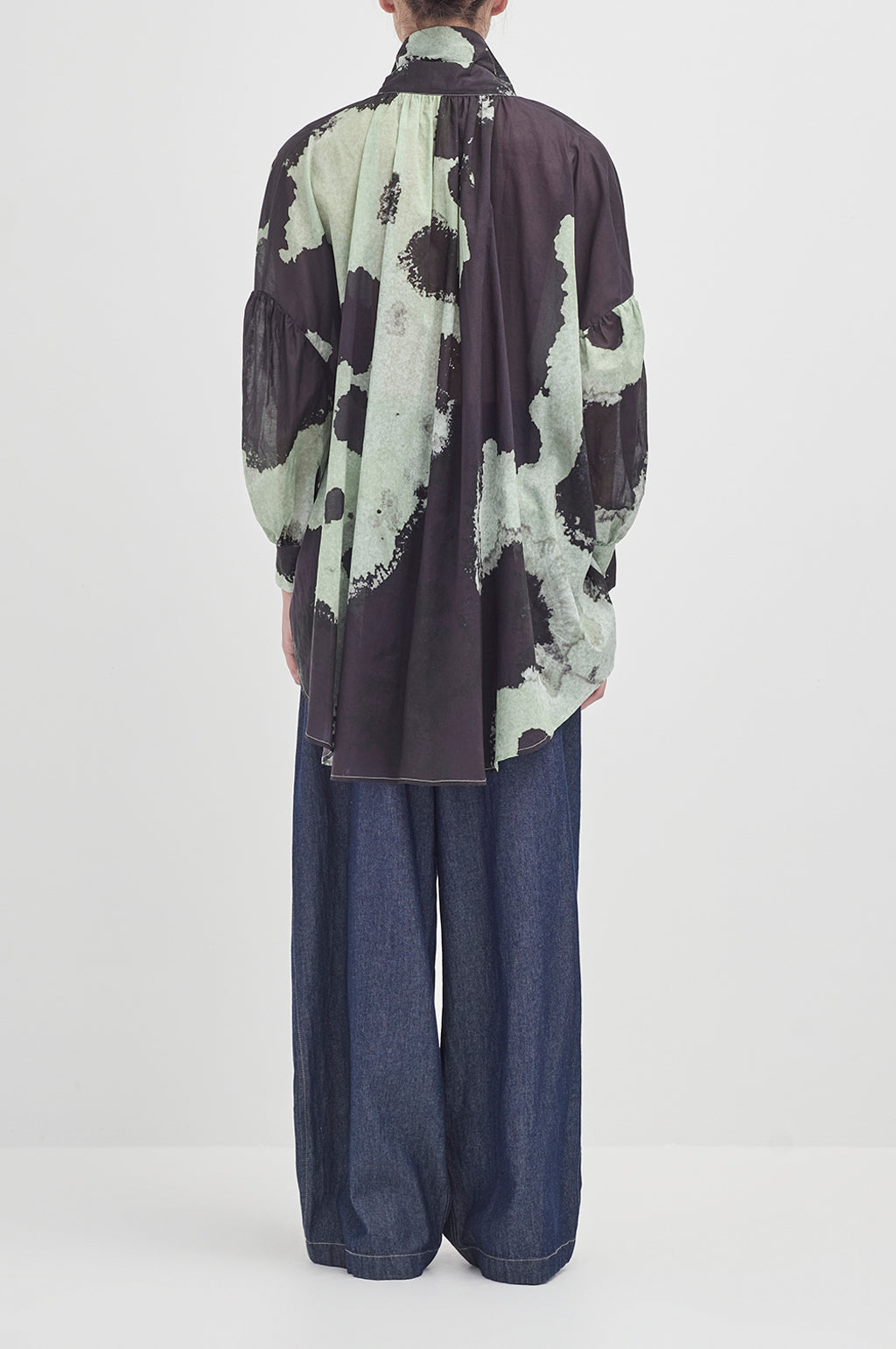 Multi tie painters shirt - Mint Kelp