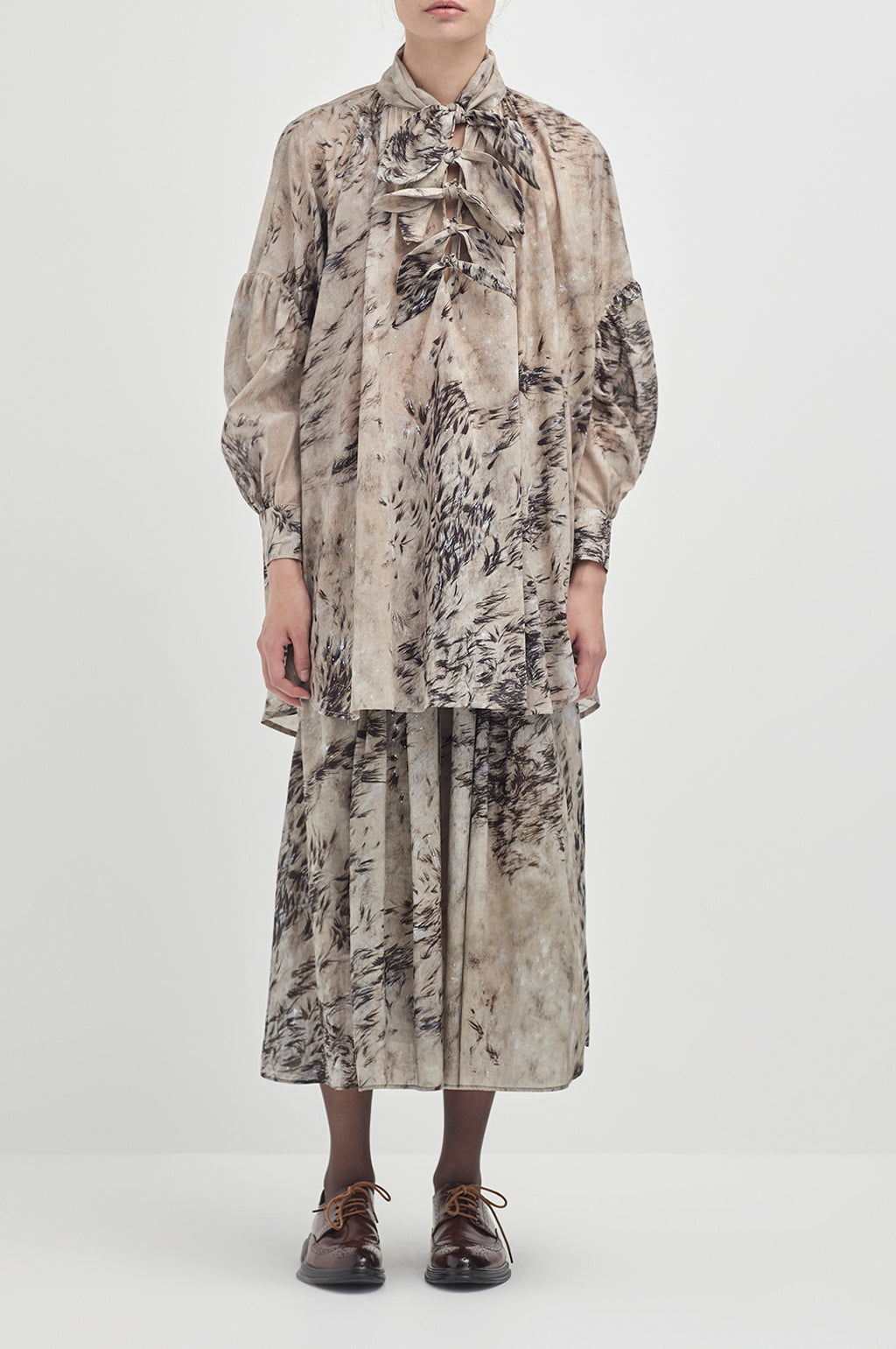 Multi tie painters shirt - Sea Grass