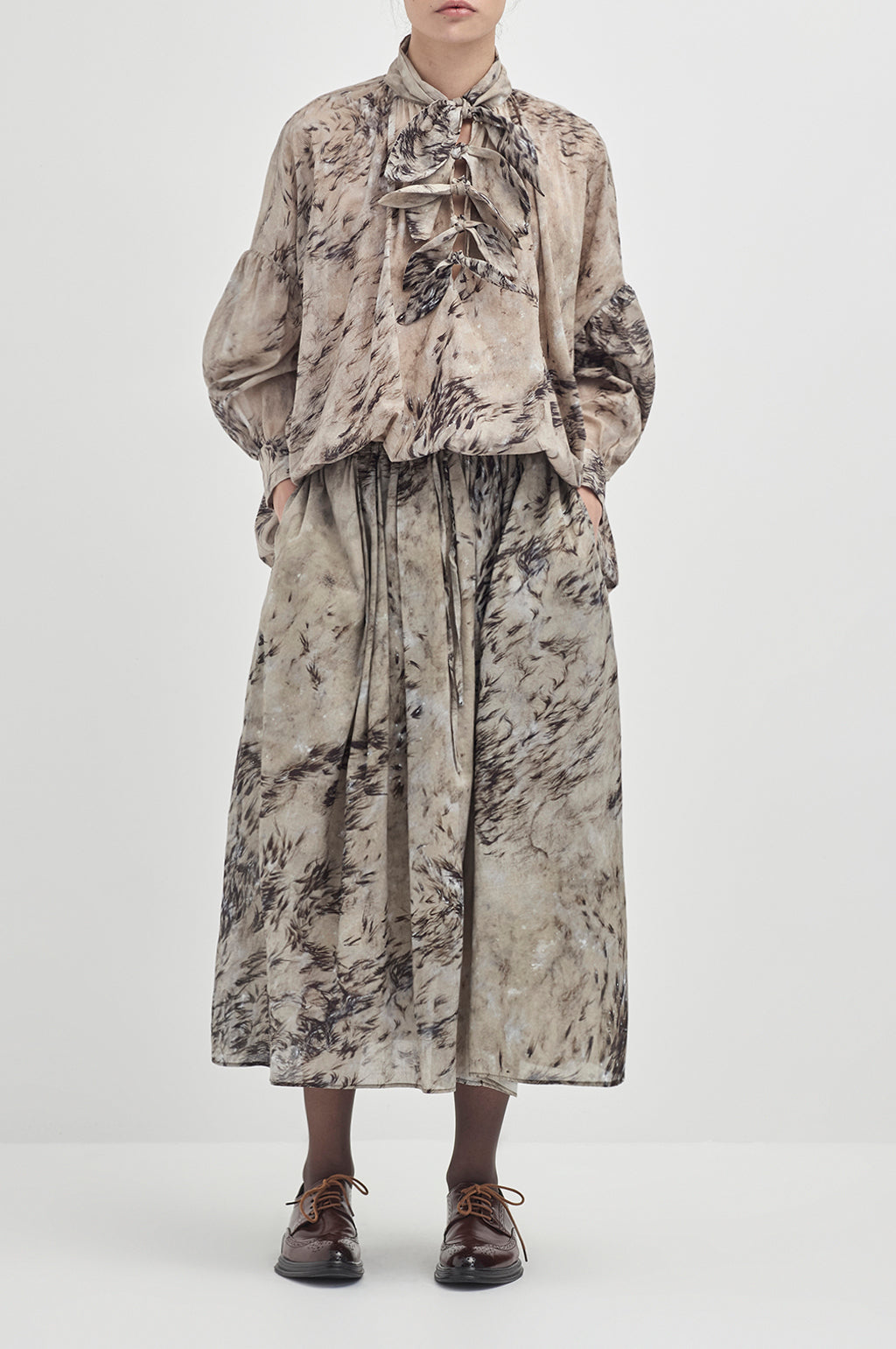 Multi tie painters shirt - Sea Grass