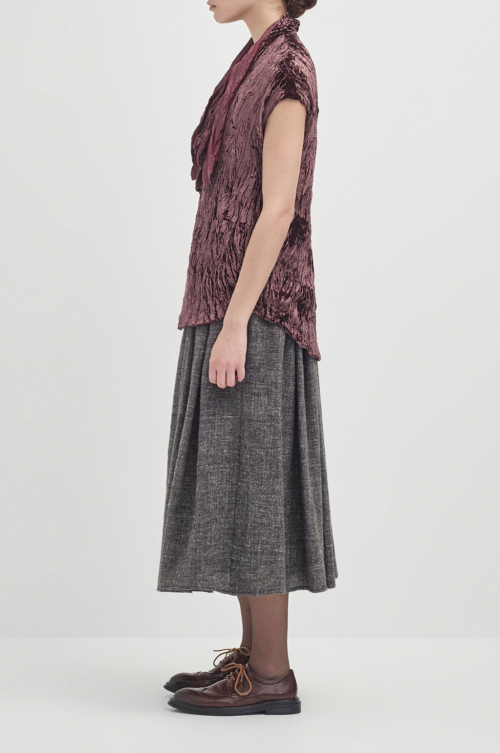 Winter Holiday Skirt - Peat