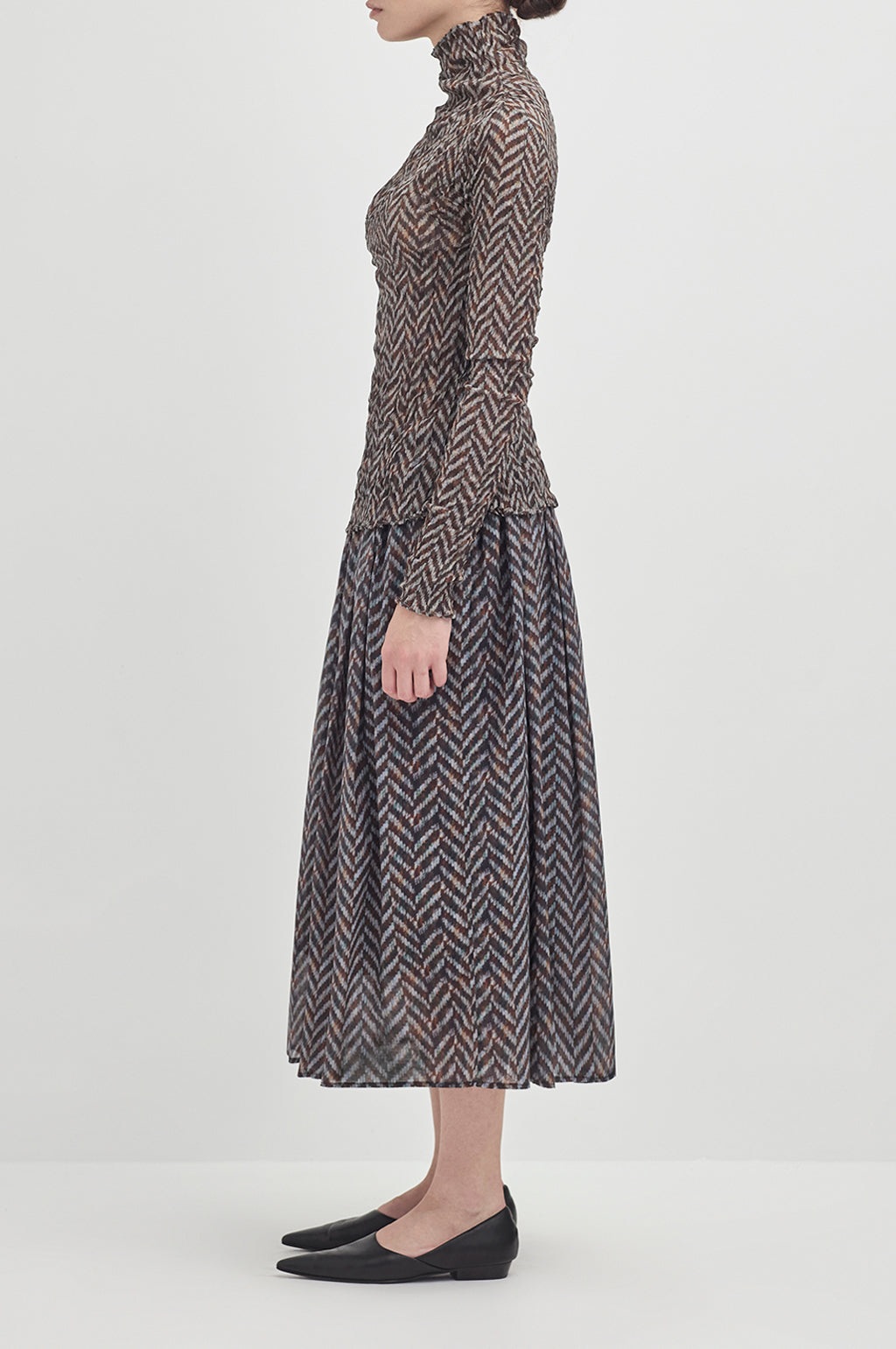 Everyday Holiday Skirt - Peat Mid