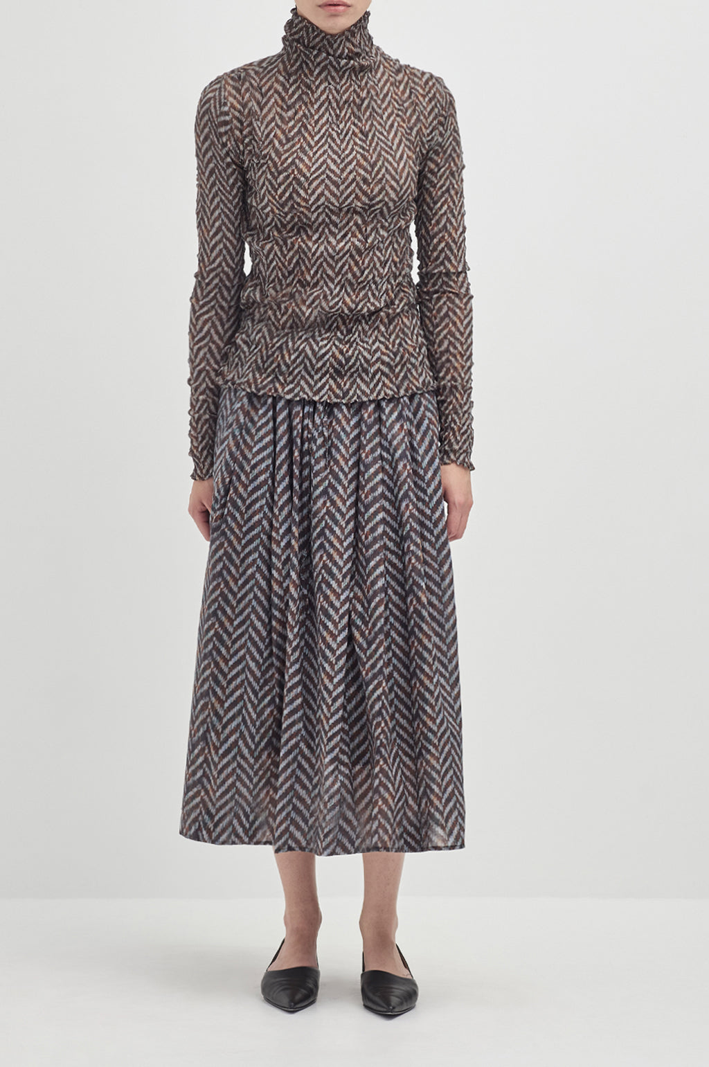 Everyday Holiday Skirt - Peat Mid