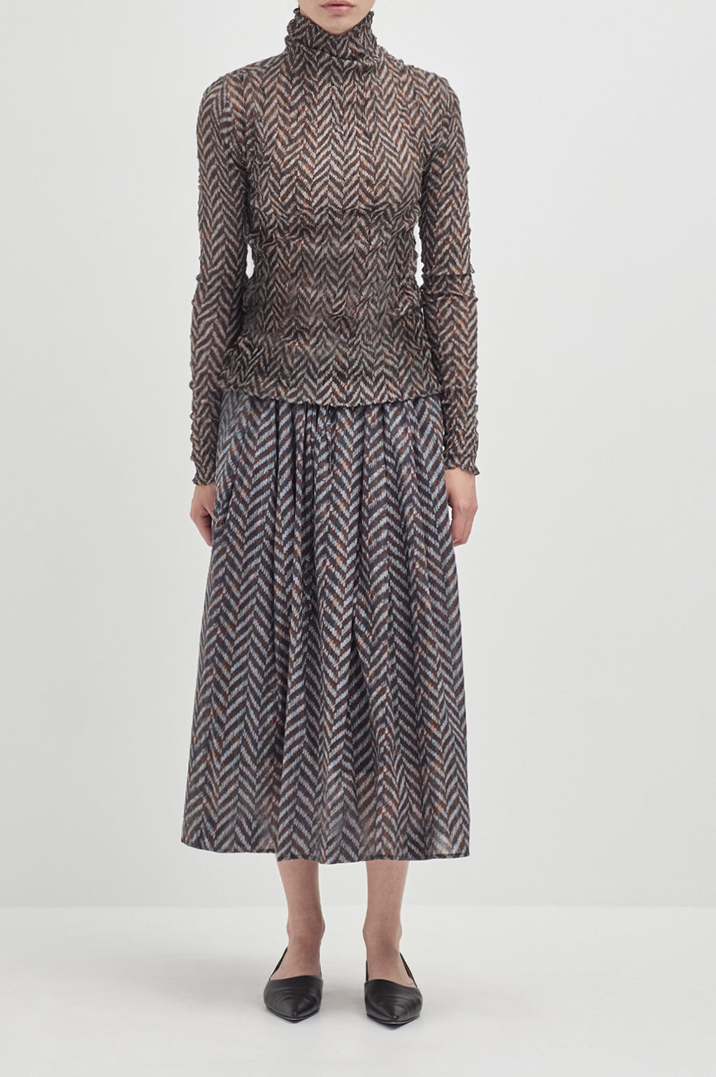 Everyday Holiday Skirt - Peat Mid