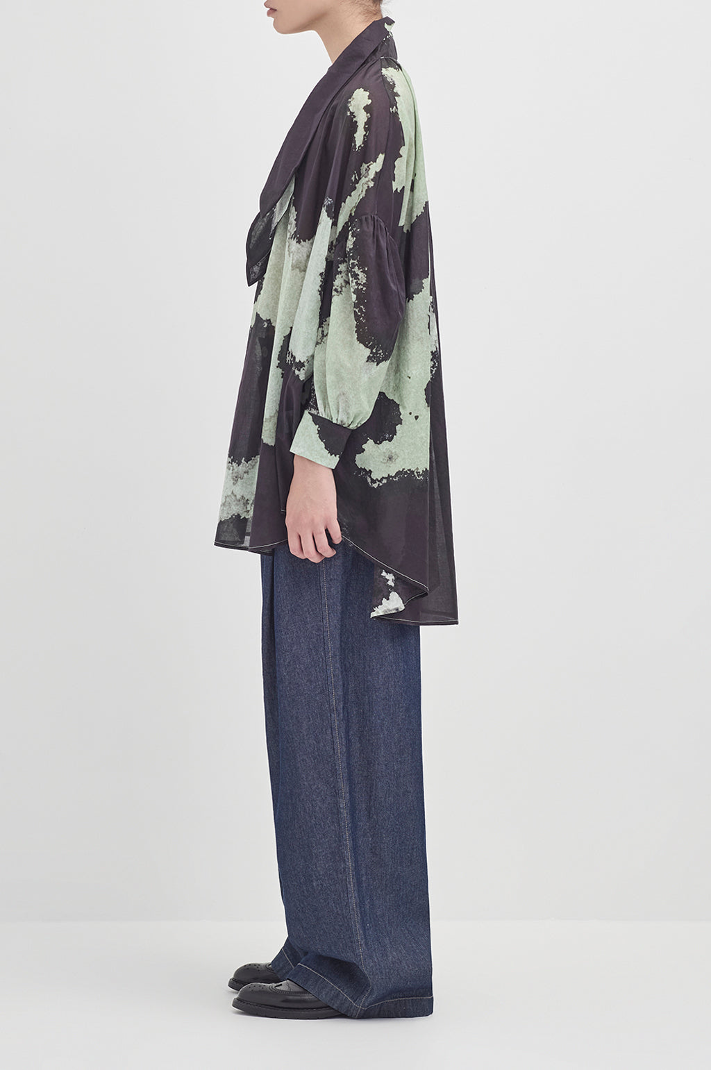 Multi tie painters shirt - Mint Kelp