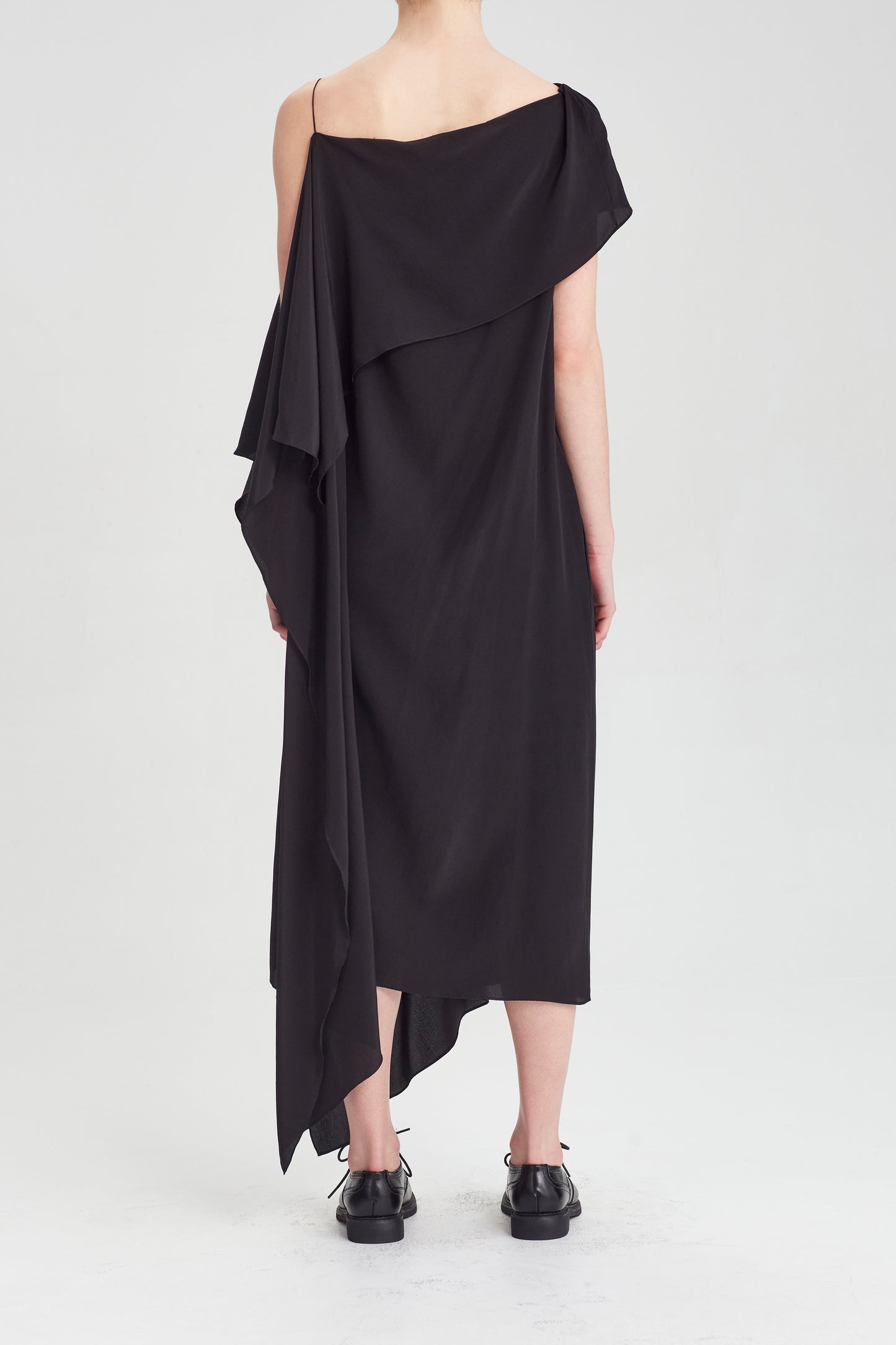 Origami Drape Dress- Silk