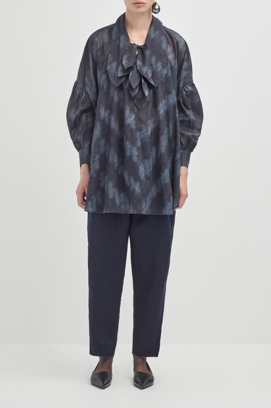 Multi Tie Painters Shirt - Midnight Large
