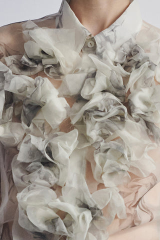 Silk Organza - hand made ‘crushes’