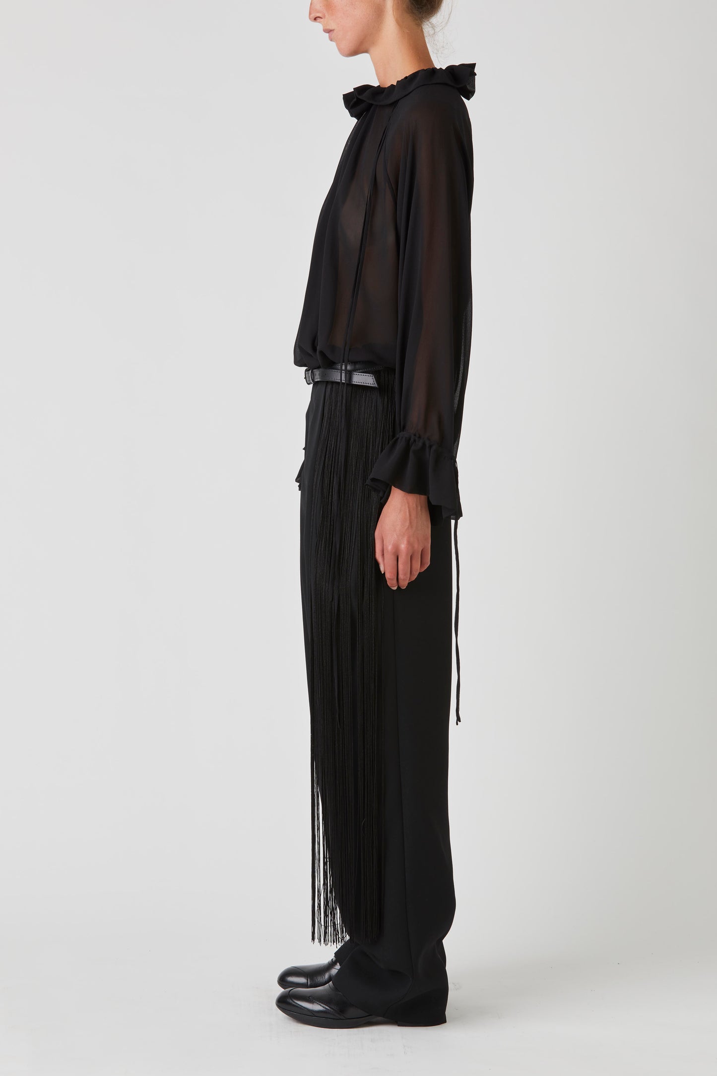 Relaxed pleated trousers
